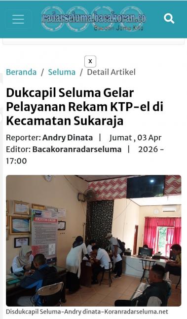 Radar Seluma 4 April 2026