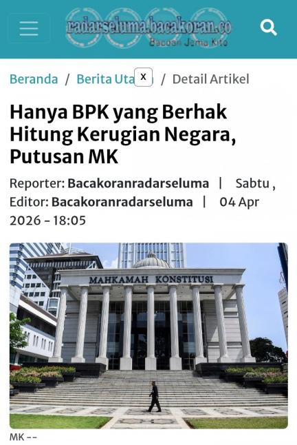 Radar Seluma 5 April 2026