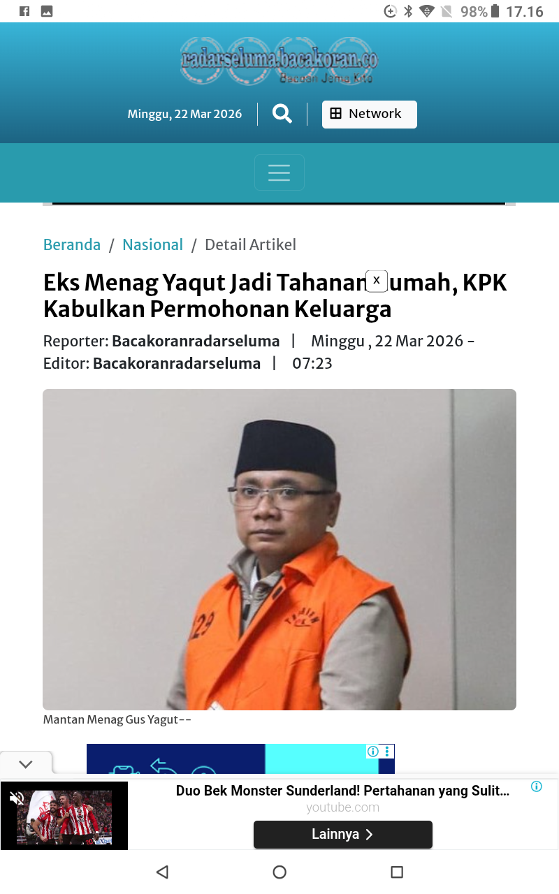 Radar Seluma 23 Maret 2026