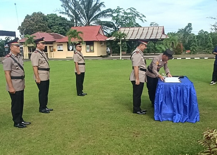 Kapolres Seluma Pimpin Sertijab 3 Perwira, Kasat Intelkam Jabat Kapolsek Lebong Selatan