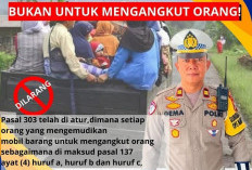 Jangan Melanggar ya, Polisi akan Tindak Tegas Mobil Bak Terbuka untuk Angkutan Manusia