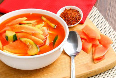 Gohu Pepaya Cita Rasa Segar Khas Manado terbuat dari pepaya muda yang diserut atau diiris tipis