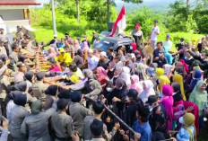 Audiensi Gagal, Ratusan Masa Dusun Baru Terobos Masuk Halaman Kantor Bupati Seluma