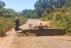 Sudah Empat Bulan Amblas, Jalan Menuju Pasar Sembayat Belum Diperbaiki