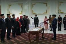 Walikota Bengkulu Lantik 10 Pejabat Eslon II hadil Seleksi JPT