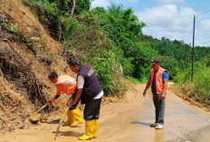 Jalan Lintas Manna-Pagar Alam Longsor di Desa Bandar Agung