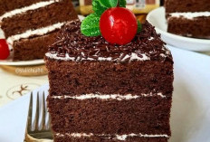 Cake Lapis Coklat Putih Telur, Dessert Mewah yang Full Coklat