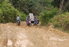 Akses Jalan Menuju Desa Simpur Ijang Ulu Talo, Berlumpur