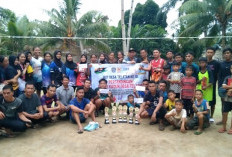  Rayakan HUT ke- 14, Desa Telatan Gelar Turnamen Volly Ball dan Balap Karung Antar Dusun 