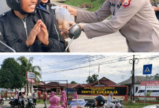 Ramadhan Peduli, Polsek Sukaraja Bagikan 100 Paket Takjil Untuk Masyarakat Penggunaan Jalan