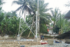 Ulu Talo, Dapat Bantuan Tower Seluler, Tinggi 62 Meter 