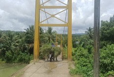 Jembatan Gantung Air Simpur, Rusak