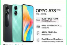 Oppo A78 Smartphone Murah Jaringan 5G