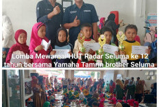 Lomba Mewarnai HUT Radar Seluma Ke 12, Bersama Yamaha Brother Seluma Sukses