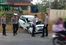 Hilang Kendali, Yaris Hantam Truk Muatan Ayam Potong di Seluma