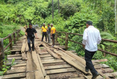 Kapolres Seluma Tinjau Jembatan Air Paungan yang Rusak Berat, Pemkab Diminta Segera Ambil Langkah