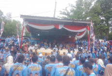 Megah dan Meriah, Ribuan Simpatisan Teddy Rahman - Drs. H Gustianto Penuhi Lapangan Lubuk Kebur