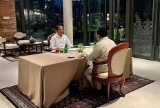 Jokowi dan Prabowo, Bahas Urusan Politik dan Ekonomi Saat Makan Malam