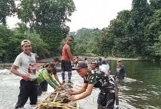 Warga Muara Nibung Gotong Royong Bendung Sungai, Irigasi Permanen Belum Terealisasi