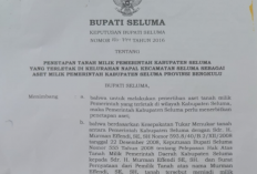 Murman Pegang SK Bupati, Sebut Pemda Seluma Era Bundra Bebaskan Lahan Berulang Kali