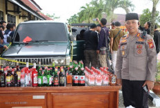  Polres Seluma Amankan 284 Botol Miras dalam Operasi Pekat Nala 2026