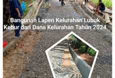 Melalui Dana Kelurahan, Lubuk Kebur Bangun Jalan Lapen