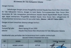 BPD Dusun Baru ,Kekeh Minta Kades Diaktifkan