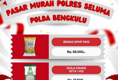 Senin 11 Agustus, Polsek Seluma Timur Gelar Pasar Murah