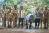 Didanai APBN, Bupati Seluma Resmikan Titik Nol Pembangunan Jembatan Gantung Desa Simpang